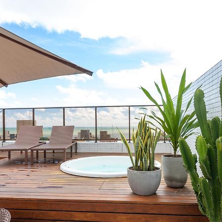 Cobertura Com Jacuzzi E Deslumbrante Vista Mar João Pessoa Exterior foto
