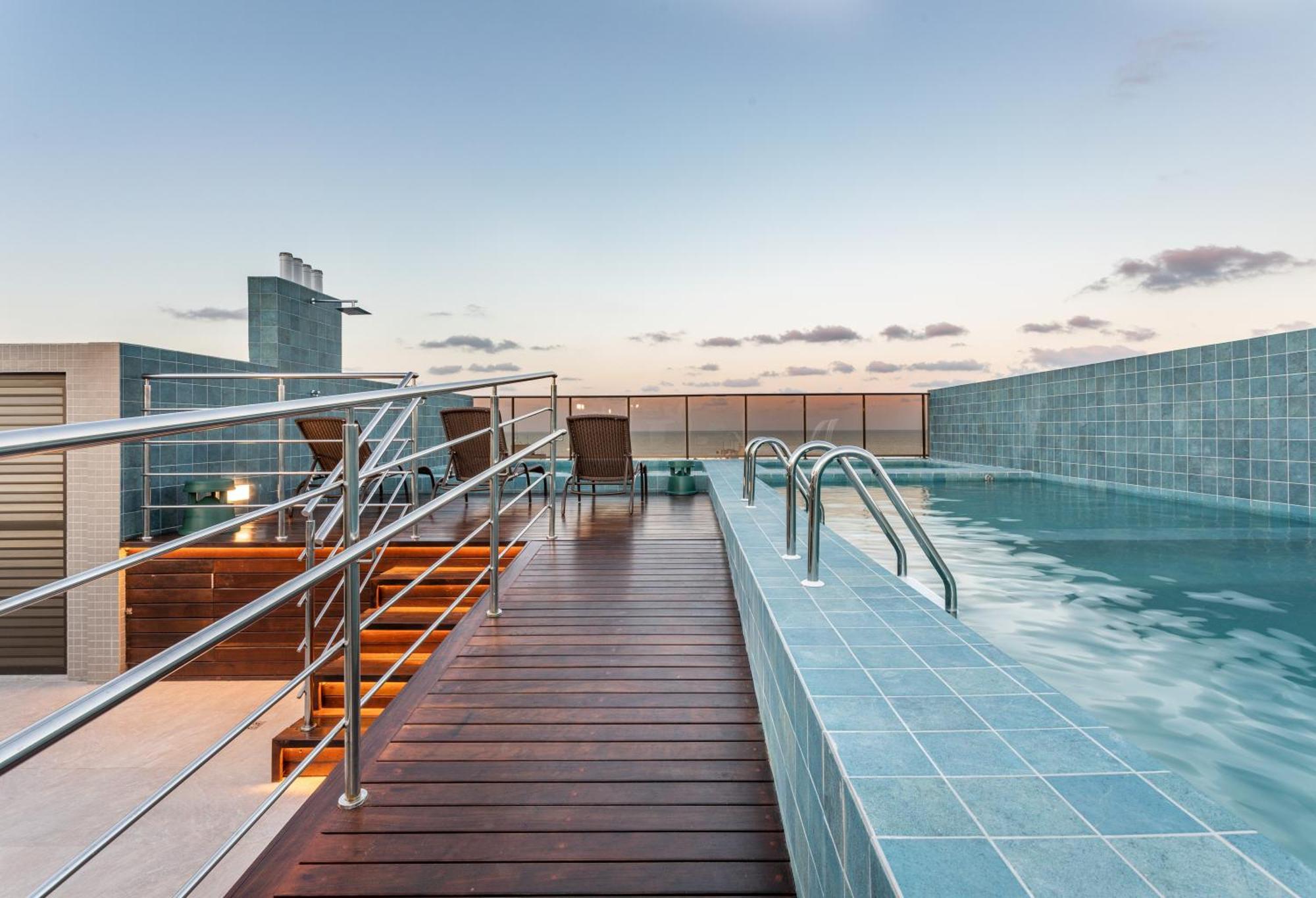 Cobertura Com Jacuzzi E Deslumbrante Vista Mar João Pessoa Exterior foto